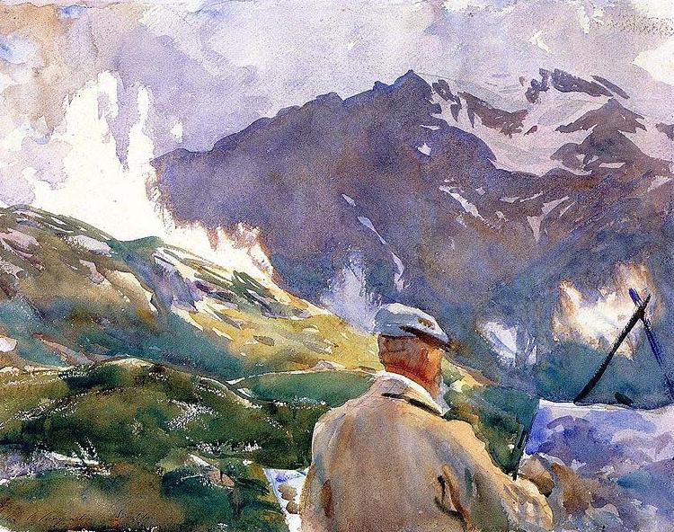 John Singer Sargent Artist in the Simplon oil painting image